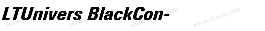 LTUnivers BlackCon字体转换